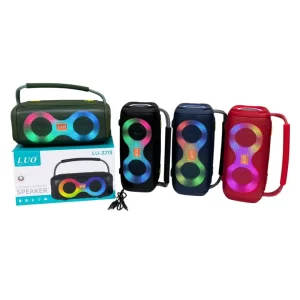 Parlante Speaker Luo Lu3213 con Bluetooth, Sonido Envolvente y Luces Rotativas