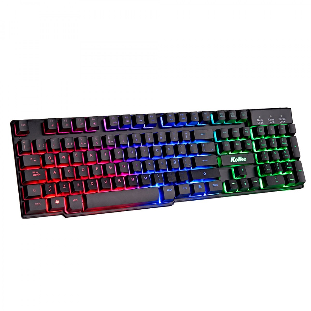 Teclado Simil Mecánico Delta KET-1203 – USB, Diseño Slim, Plug & Play
