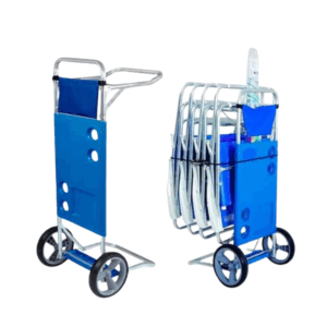 Carrito Playero Plegable con Soporte para Conservadora y Sombrilla