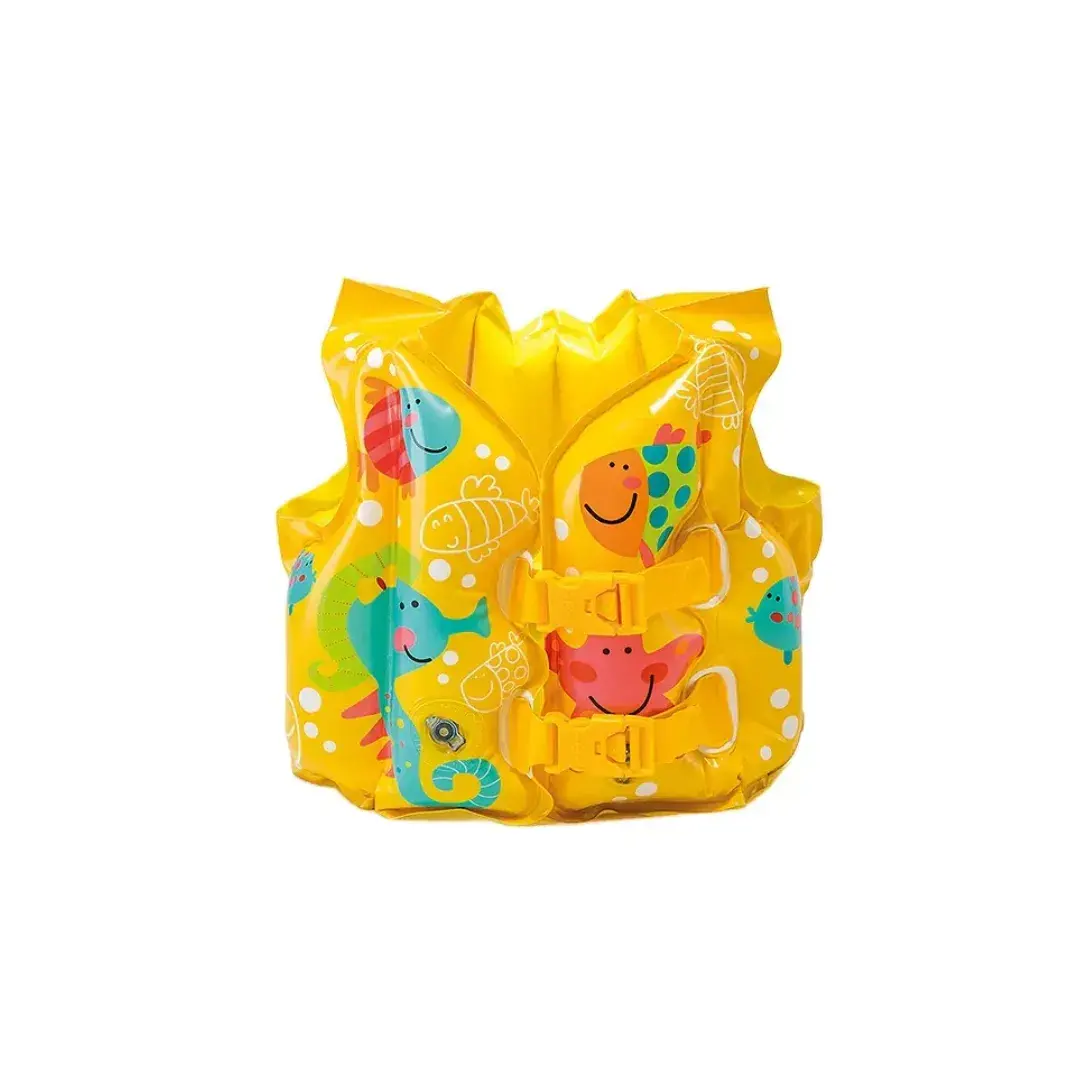 Chaleco Salvavidas Animales Marinos para Niños – Amarillo