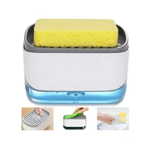 Porta Esponja con Dispensador de Jabón - 2 en 1 para Cocina