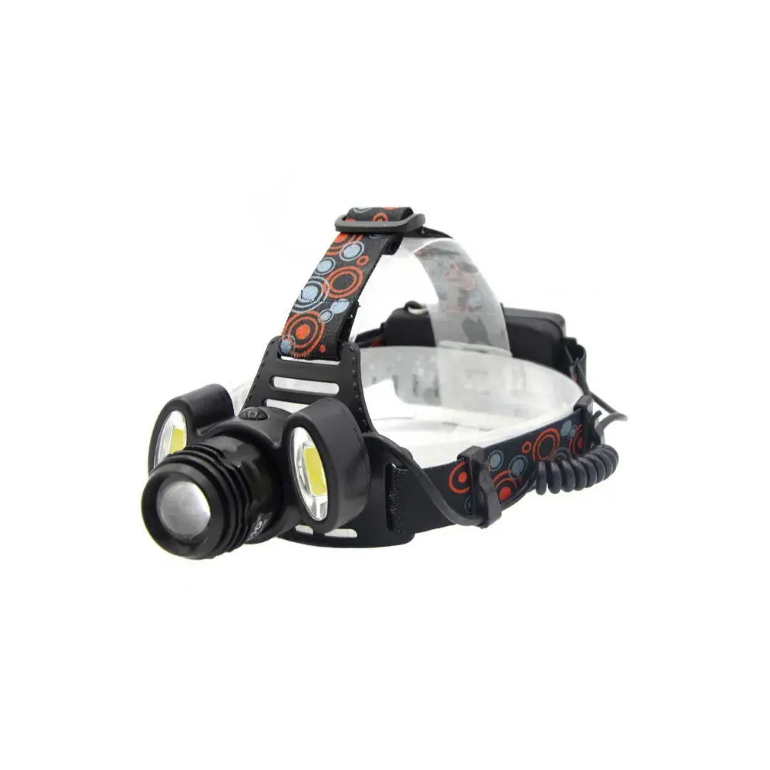Linterna LED de Cabeza Recargable 10W T6 – Aluminio con Batería Incluida