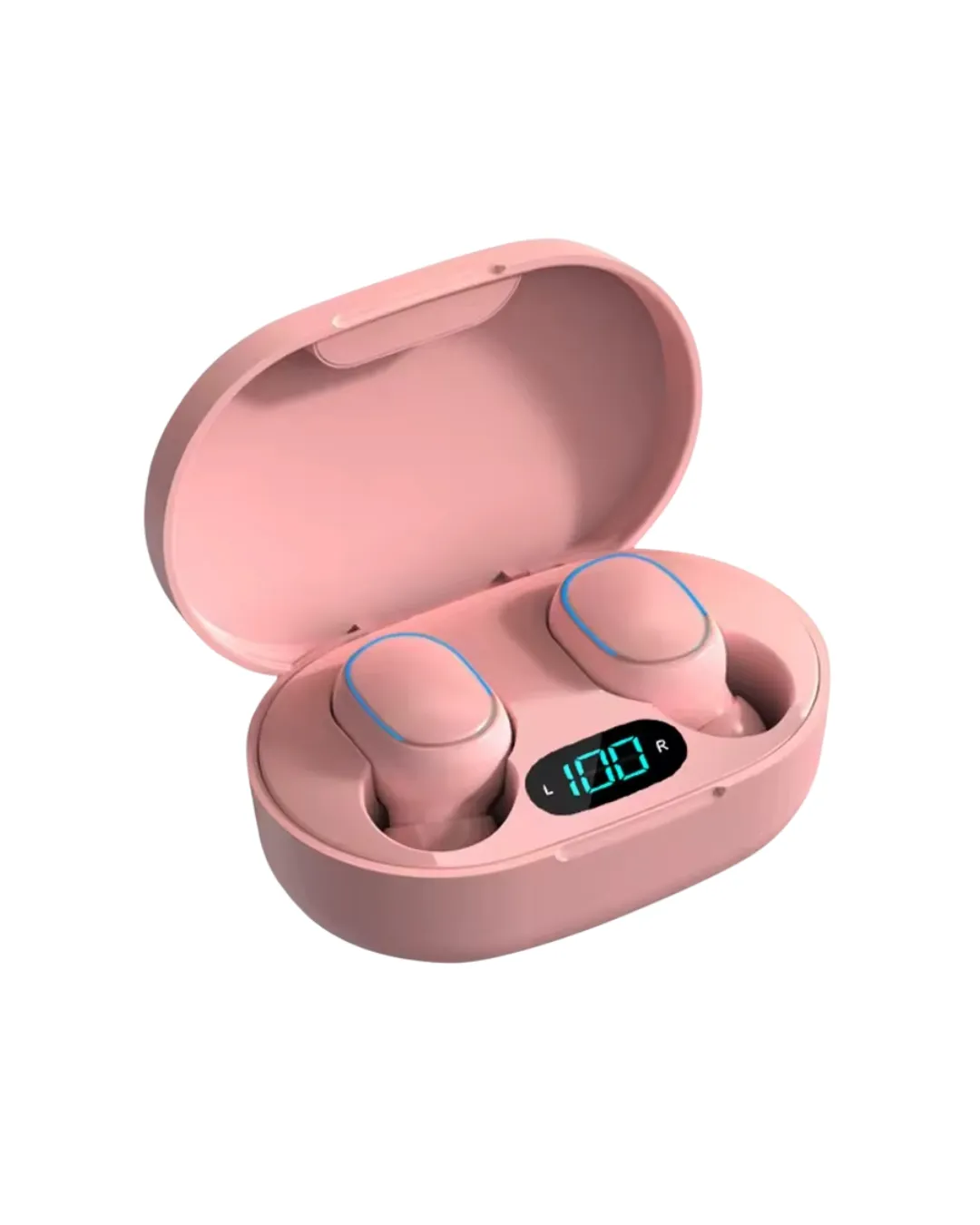 Auriculares Inalámbricos Bluetooth E7S Pro Rosa con Estuche de Carga