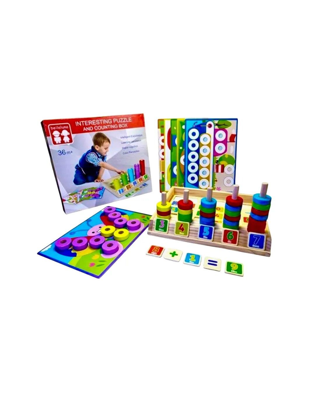 Juego Didáctico de Madera +36 Meses – Aprendizaje y Diversión