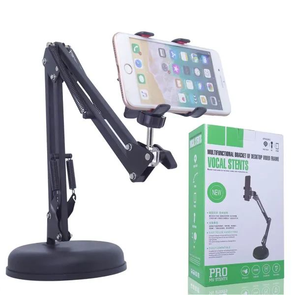 Soporte Universal Multifuncional 360° – Ajustable para Celulares, Tablets y Más – 11355